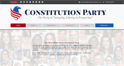 Desktop Screenshot of constitutionparty.com