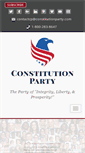 Mobile Screenshot of constitutionparty.com